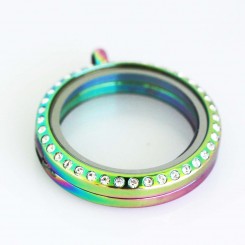 Rainbow Bling Magnetic Locket